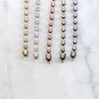 8mmx5mm Base Metal Preciosa Rhinestone Chain Closure Clasp End Chain (10pc)