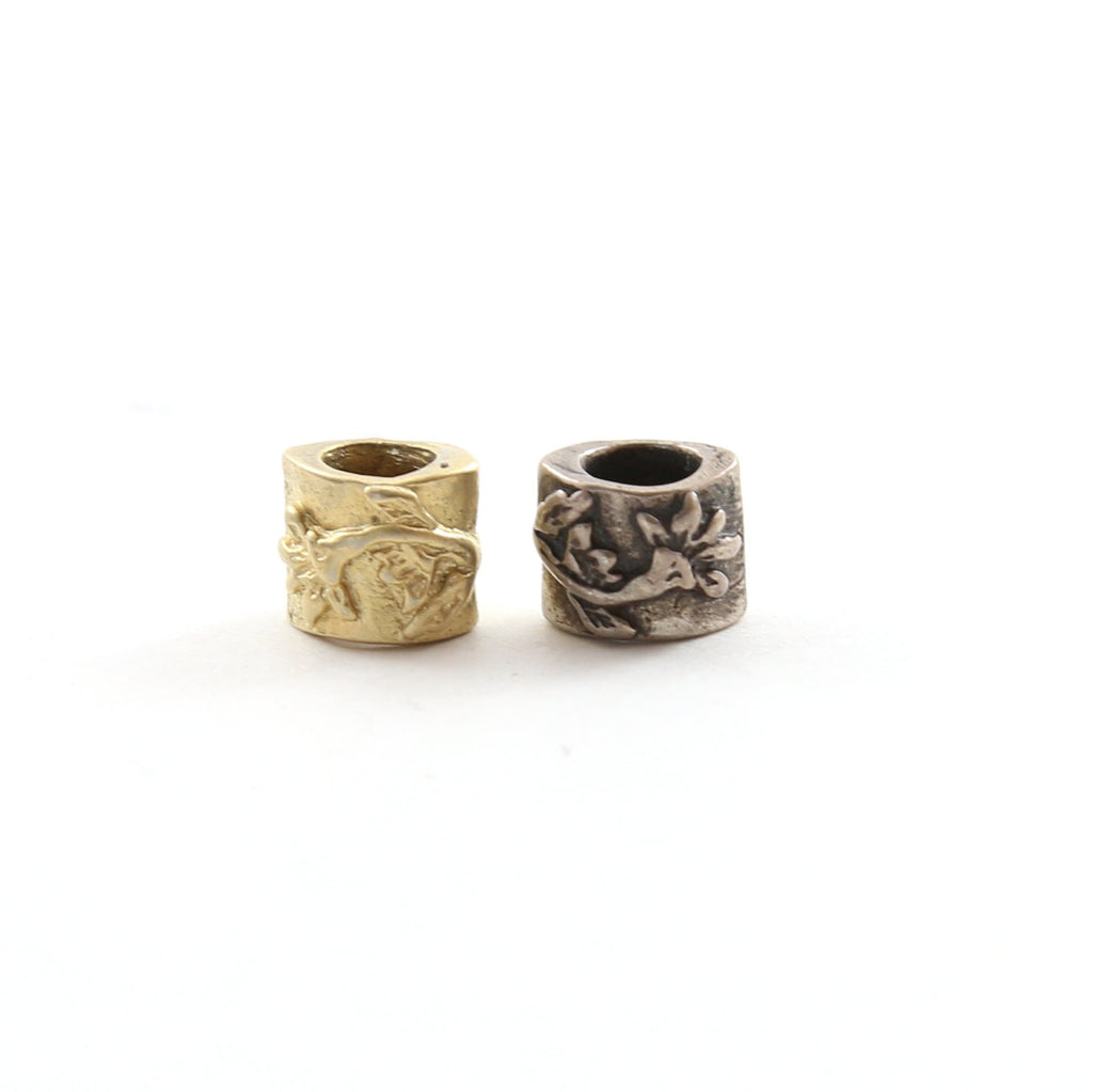 Sterling Silver or Vermeil Double Sided Artisan Organic Floral Vine Flower