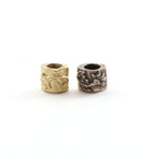 Sterling Silver or Vermeil Double Sided Artisan Organic Floral Vine Flower