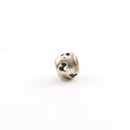 Sterling Silver Heart Cut Out Large Hole Spacer Bead Leather Slide Bead