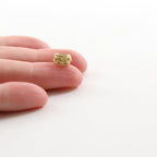 Sterling Silver or Vermeil Tibetan Style Knot Square Bead or Large Hole Spacer