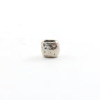 Sterling Silver or Vermeil Artisan Organic Hammered Textured Leather Slide