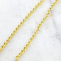 1mmx3.5mm Brass Thick Saucer Rolo Chain in Shiny Gold Lead – Sold by the Foot