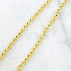 1mmx3.5mm Brass Thick Saucer Rolo Chain in Shiny Gold Lead – Sold by the Foot