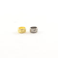 Sterling Silver or Vermeil Tibetan Style Wave Curl Bead or Large Hole Spacer