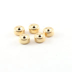 14K Gold Filled 8mm Smooth Pony Rondelle Seamless Spacer Beads (5pc)