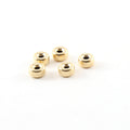 14K Gold Filled 6mm Smooth Pony Rondelle Seamless Spacer Beads (5pc)