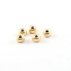 14K Gold Filled 6mm Smooth Pony Rondelle Seamless Spacer Beads (5pc)