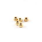 14K Gold Filled 4mm Smooth Pony Rondelle Seamless Spacer Beads (5pc)