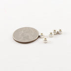 Sterling Silver 5mm Smooth Pony Rondelle Seamless Spacer Beads (5pc)