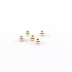 Sterling Silver 4mm Smooth Pony Rondelle Seamless Spacer Beads (5pc)