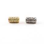 Sterling Silver or Vermeil Large Vintage Style Scroll Bead or Large Hole