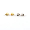 Sterling Silver or Vermeil Artisan Tiny Mini Dainty Daisy Flower Spacer (2pc)