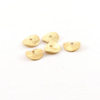 Vermeil 8mm Wavy Disc Rondelle Bead Potato Chip Spacer Beads (5pc)