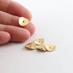 Vermeil 10mm Wavy Disc Rondelle Bead Potato Chip Spacer Beads (5pc)