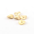 Vermeil 10mm Wavy Disc Rondelle Bead Potato Chip Spacer Beads (5pc)