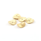 Vermeil 12mm Wavy Disc Rondelle Bead Potato Chip Spacer Beads (5pc)
