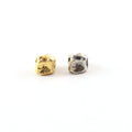 Sterling Silver or Vermeil Large 8mm Raw Shape Nugget Spacer Bead
