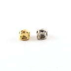 Sterling Silver or Vermeil Large 8mm Raw Shape Nugget Spacer Bead