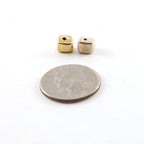 7mmx6mm Sterling Silver or Vermeil Natural Raw Square Cube Rectangle Spacer