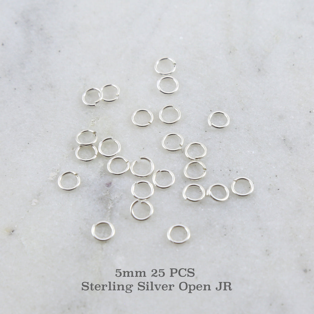 Sterling Silver 5mm 20 Gauge Open Jump Rings Charm Links Findings (25pc)
