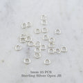 Sterling Silver 5mm 20 Gauge Open Jump Rings Charm Links Findings (25pc)