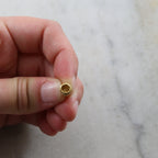Sterling Silver or Vermeil 4mm Large Leather Cord Crimp End Hook and Eye End
