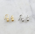 Sterling Silver or Vermeil 3mm Medium Leather Cord Crimp End Hook and Eye End