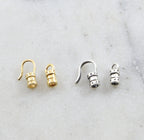 Sterling Silver or Vermeil 3mm Medium Leather Cord Crimp End Hook and Eye End