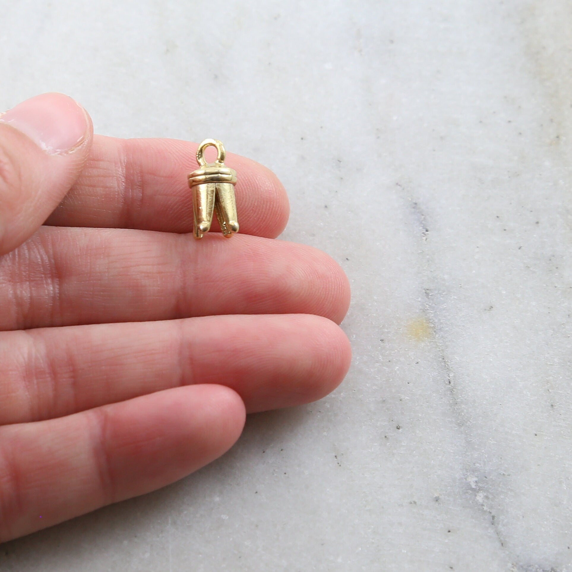Sterling Silver or Vermeil or Large 4 Prong Pinch Crimp End Caps for 4-3mm
