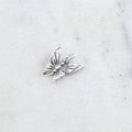 10mmx13mm Sterling Silver Beautiful Detailed Fluttering Butterfly Charm Nature