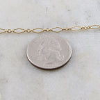 14K Gold Filled 6.7mm x 3mm Delicate Flat Kringle Fancy – Sold by the Foot
