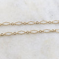 14K Gold Filled 6.7mm x 3mm Delicate Flat Kringle Fancy – Sold by the Foot