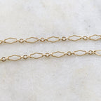 14K Gold Filled 6.7mm x 3mm Delicate Flat Kringle Fancy – Sold by the Foot