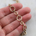 Brass Round Smooth Small Large Circle Choker Chain in Gold – Sold by the Foot