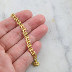 7mmx3.5mm Brass Flat Rope Chain in Shiny Gold Shiny Silver – Sold by the Foot