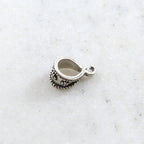 Sterling Silver Daisy Flower Bail Necklace Pendant Findings