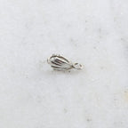 Sterling Silver or Vermeil Lightweight or Fan Shell Bail Necklace Pendant
