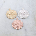 25mmx21mm Sterling Silver or 14K Gold Filled Saint Christopher Medallion