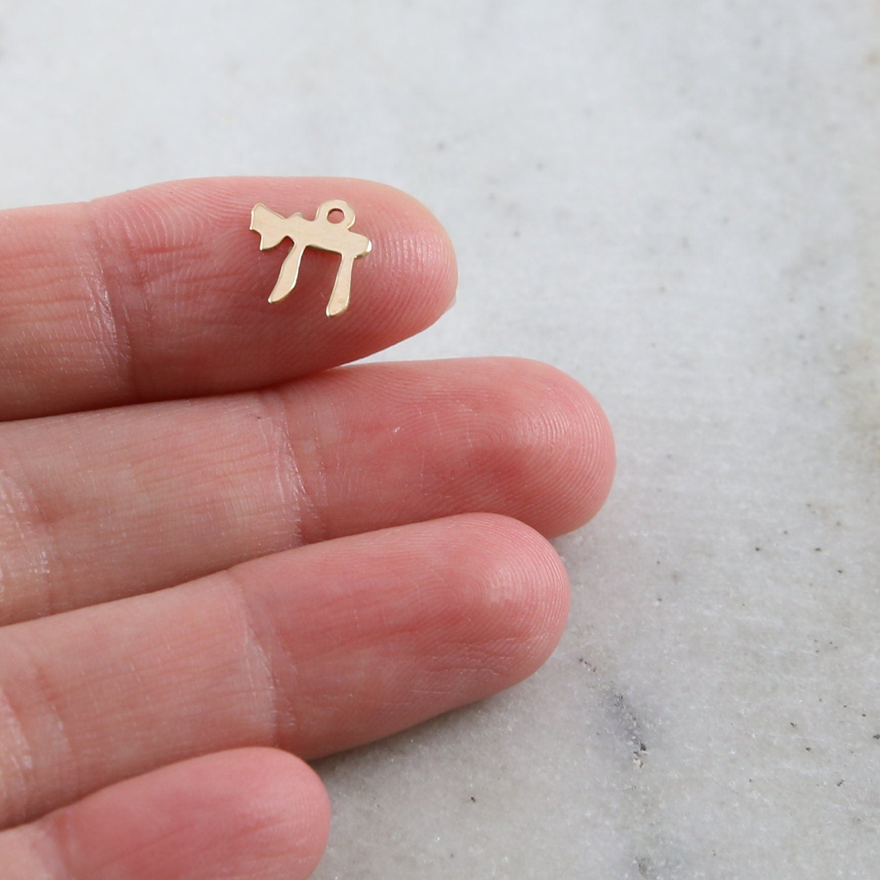Sterling Silver or 14K Gold Filled Chai or Delicate Lightweight Dainty (4pc)