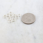 Sterling Silver 6mm Split Jump Rings Charm Links Findings (10pc)