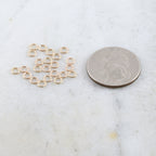 14K Gold Filled 4mm 21 Gauge Soldered Closed Jump Rings Charm Links (25pc)