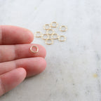 14K Gold Filled 6mm 20 Gauge Soldered Closed Jump Rings Charm Links (10pc)