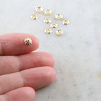 14K Gold Filled 5mm Flower Bead Cap (10pc)