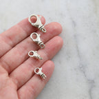 Sterling Silver . Rounded Swivel Lobster Clasp 4 Sizes 20mm 15mm 13mm