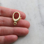 Sterling Silver or Vermeil Extra Large 21mm Rounded Trigger Lobster Clasp