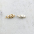 Sterling Silver or 14K Gold Filled Single Strand 6mm x 15mm Oval Filigree