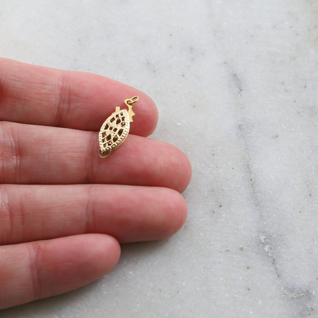 Sterling Silver or 14K Gold Filled Single Strand 6mm x 15mm Oval Filigree