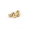 14K Gold Filled 5mm Corrugated Seamless Pony Rondelle Spacer Beads (5pc)