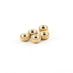 14K Gold Filled 5mm Corrugated Seamless Pony Rondelle Spacer Beads (5pc)